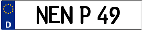Trailer License Plate